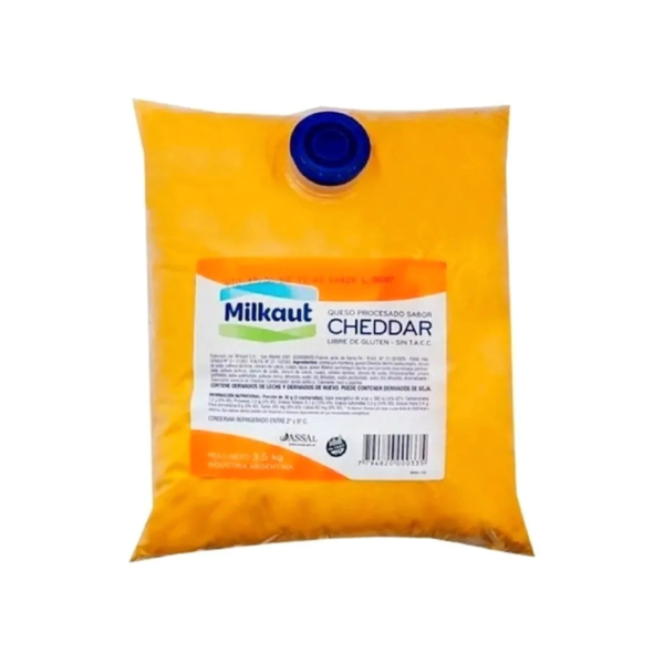 CHEDDAR PASTA 3.5KG MILKAUT x 2 un