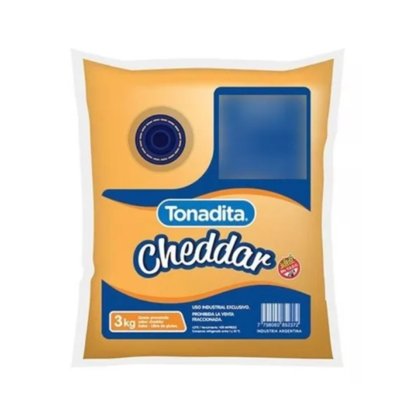 CHEDDAR PASTA 3KG TONADITA x 2 un