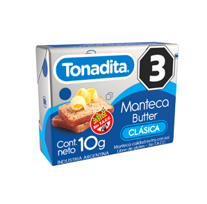 MANTECA INDIVIDUAL TONADITA  x 300 UN.
